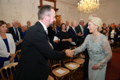 Verleihung des Wolfgang Schüssel Preis an Musikerin Anne Sophie Mutter in der Residenz Salzburg
Mit EU Präsidentin Ursula van der Leyen
Foto: Franz Neumayr     19.9.2025