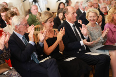 Verleihung des Wolfgang Schüssel Preis an Musikerin Anne Sophie Mutter in der Residenz Salzburg
Mit EU Präsidentin Ursula van der Leyen
Foto: Franz Neumayr     19.9.2025