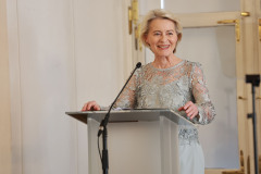 Verleihung des Wolfgang Schüssel Preis an Musikerin Anne Sophie Mutter in der Residenz Salzburg
Mit EU Präsidentin Ursula van der Leyen
Im Bild Ursula van der Leyen
Foto: Franz Neumayr     19.9.2025