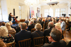 Verleihung des Wolfgang Schüssel Preis an Musikerin Anne Sophie Mutter in der Residenz Salzburg
Mit EU Präsidentin Ursula van der Leyen
Foto: Franz Neumayr     19.9.2025