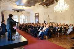 Verleihung des Wolfgang Schüssel Preis an Musikerin Anne Sophie Mutter in der Residenz Salzburg
Mit EU Präsidentin Ursula van der Leyen
Foto: Franz Neumayr     19.9.2025